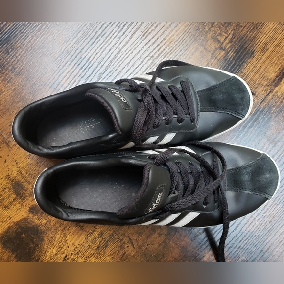 8 women's Adidas NEO matte, silver, black white fashion zumba dancing - Picture 6 of 11